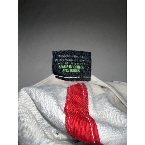 Super Mario Cap Flex Fitted White Mario Embroidered Med/Lg - Picture 11 of 11